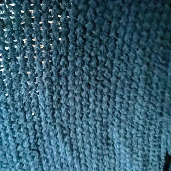 Free People women's black knit wrap front sweater pullover size XS boho - Picture 6 of 8